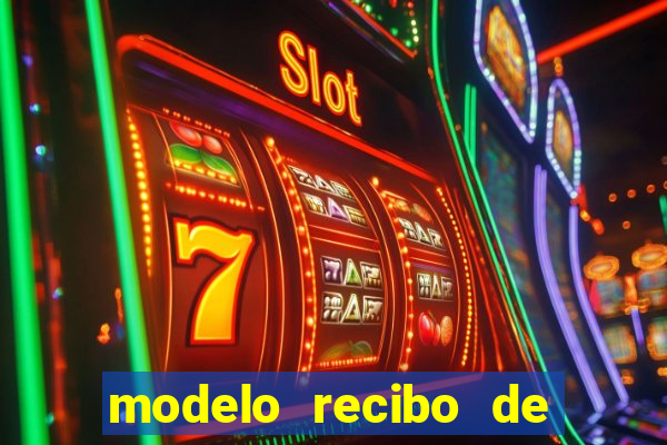modelo recibo de pagamento word